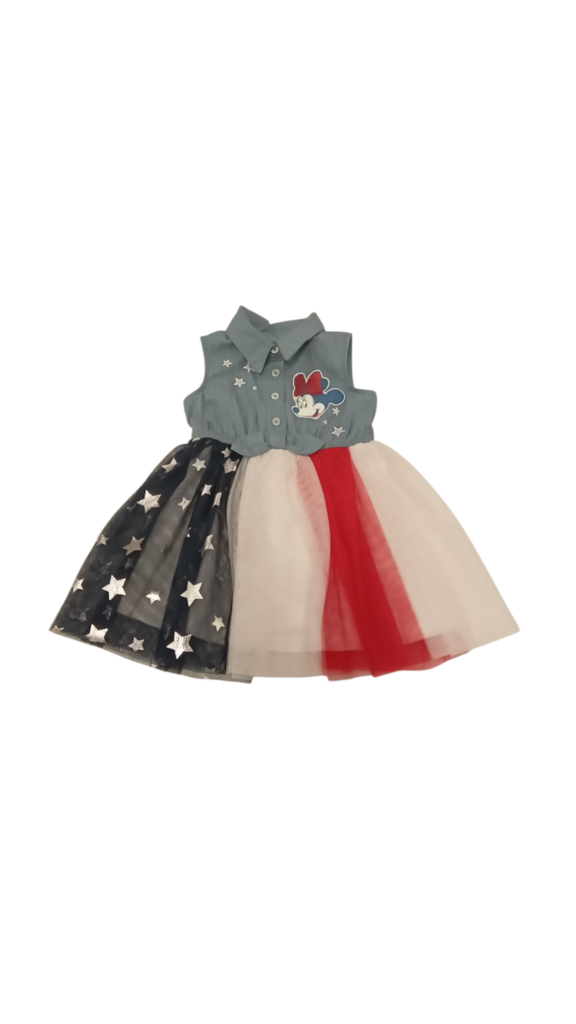 Dress: Minie Stars/Stripe, Girl, Size: 12m