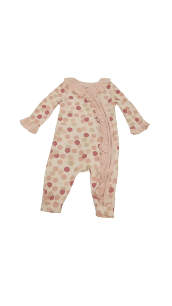 Jumper: Pink Dots/Ruffles, Girl, Size: 9m