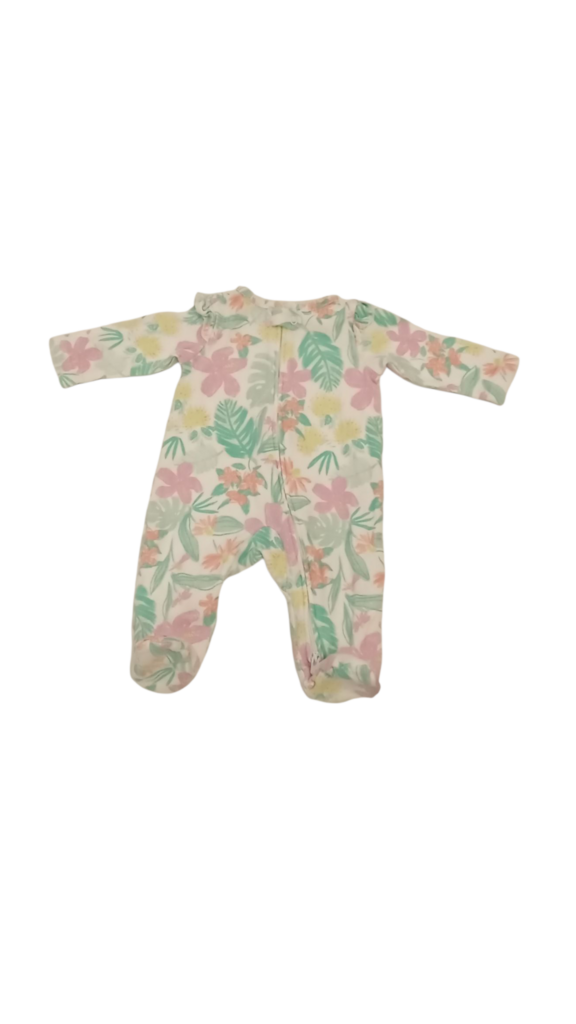 Sleeper: Tropical Flowers, Girl, Size: 3m