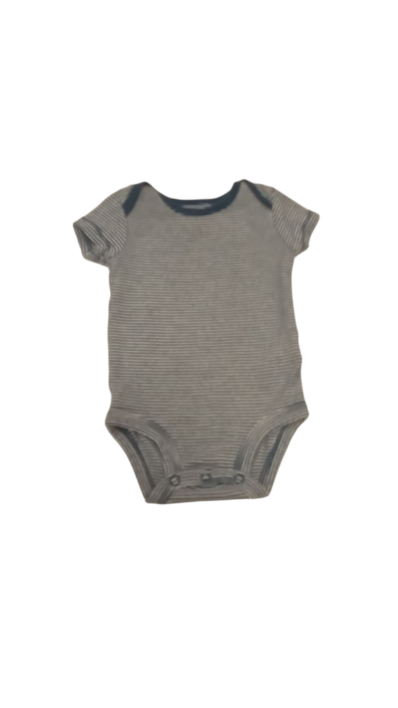 Onesie: Blue/White Stripe, Boy, Size: 3m