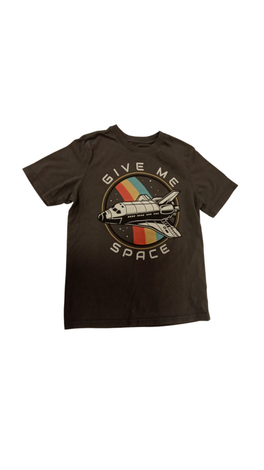 Shirt: Gray Give Me Space, Boy, Size: 10/12