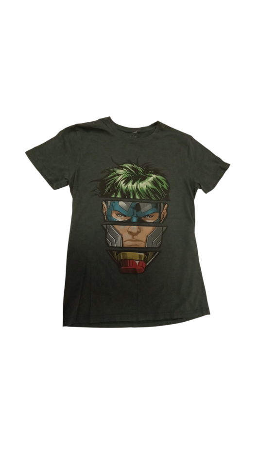 Shirt:Avengers Face, Boy, Size: 12