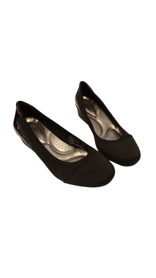 Shoes: Black Wedge, Womens, Size: 8.5