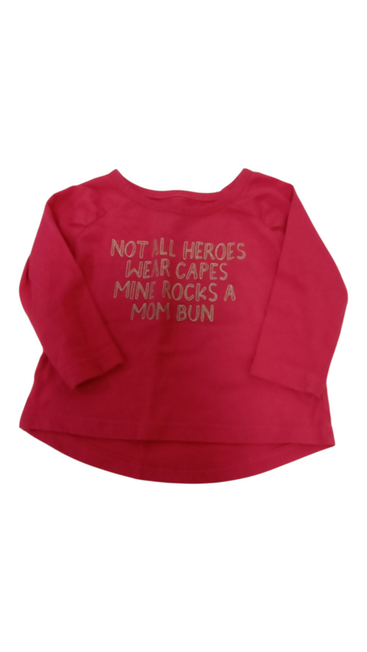 Long Sleeve Shirt: Pink, Girl, Size: 3m