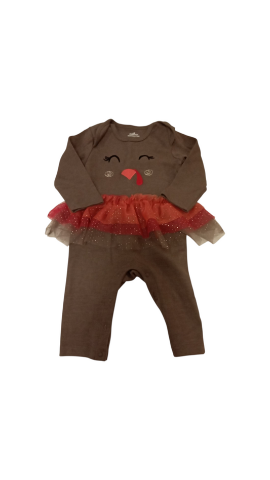 Romper: Turkey/Tutu, Girl, Size: 6/9m