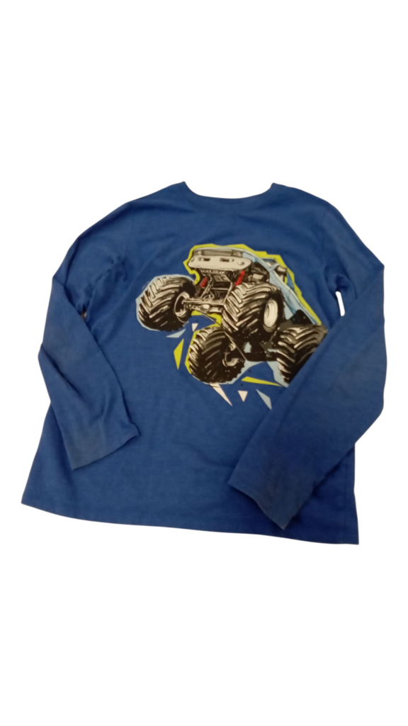 Long Sleeve Shirt:Truck, Boy, Size: 12/14