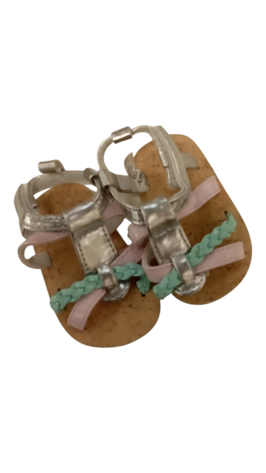 Teal/Pink Sandles, Girl, Size: 1