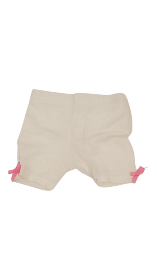 Shorts: White/pink Bows, Girl, Size: 12m