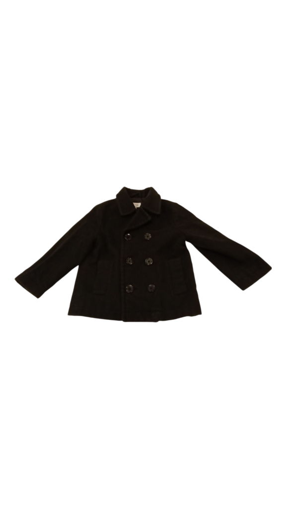 Jacket: Black Peacoat, Boy, Size: 3t