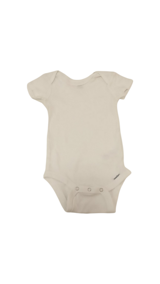 Onesie: White, Boy, Size: 12m