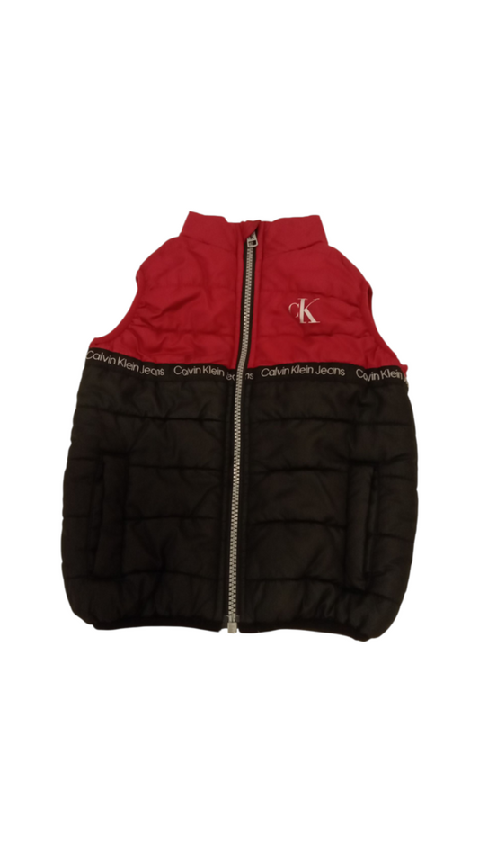 Vest: Red/Black Zip-Up, Boy, Size: 3t
