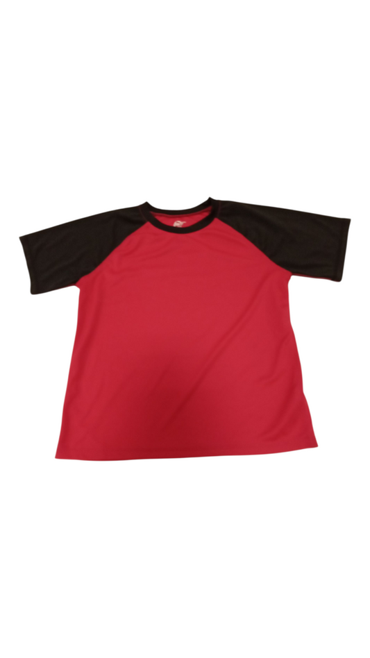 Swim Shirt: Red/Black, Boy, Size: 12