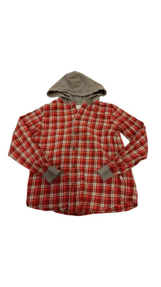 Ls Shirt (red Plaid), Boys, Size: 10