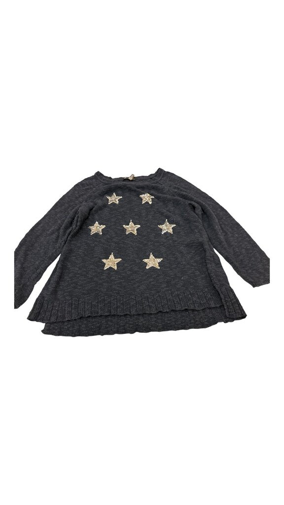 Sweater: BLue/Stars, Womens, Size: 2X