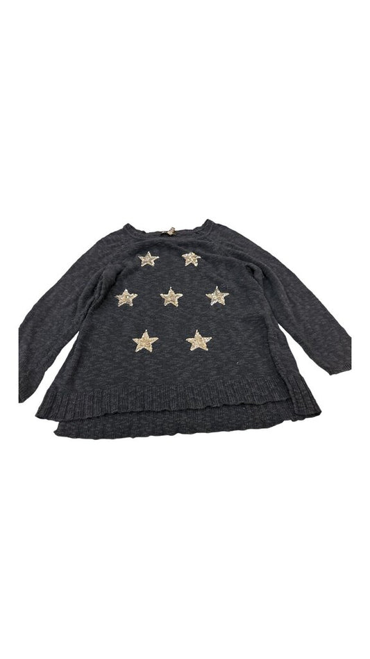 Sweater: BLue/Stars, Womens, Size: 2X