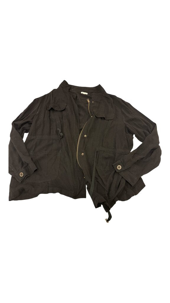 Jacket: Black, Womens, Size: 2x