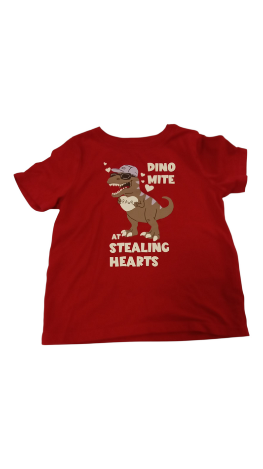 Shirt: Dino Mite At Steal, Kids, Size: 4t