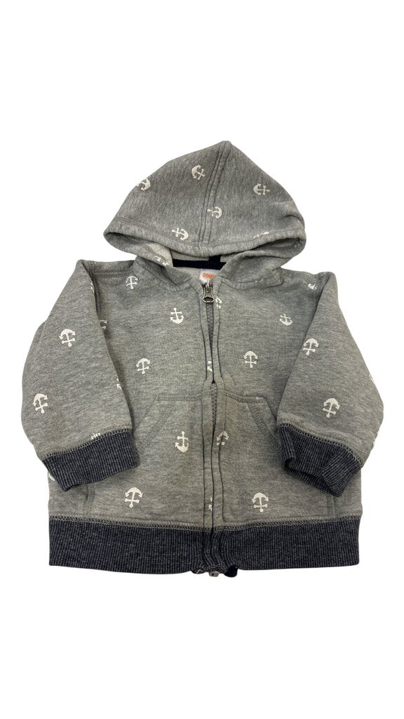 Jacket: Grey Anchors, Boy, Size: 12/18m