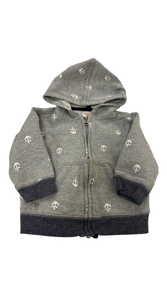 Jacket: Grey Anchors, Boy, Size: 12/18m