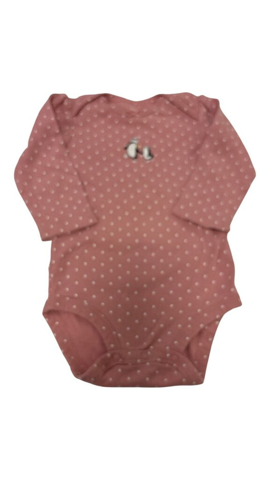 Long Sleeve Onesie:Pinqui, Girl, Size: 12m