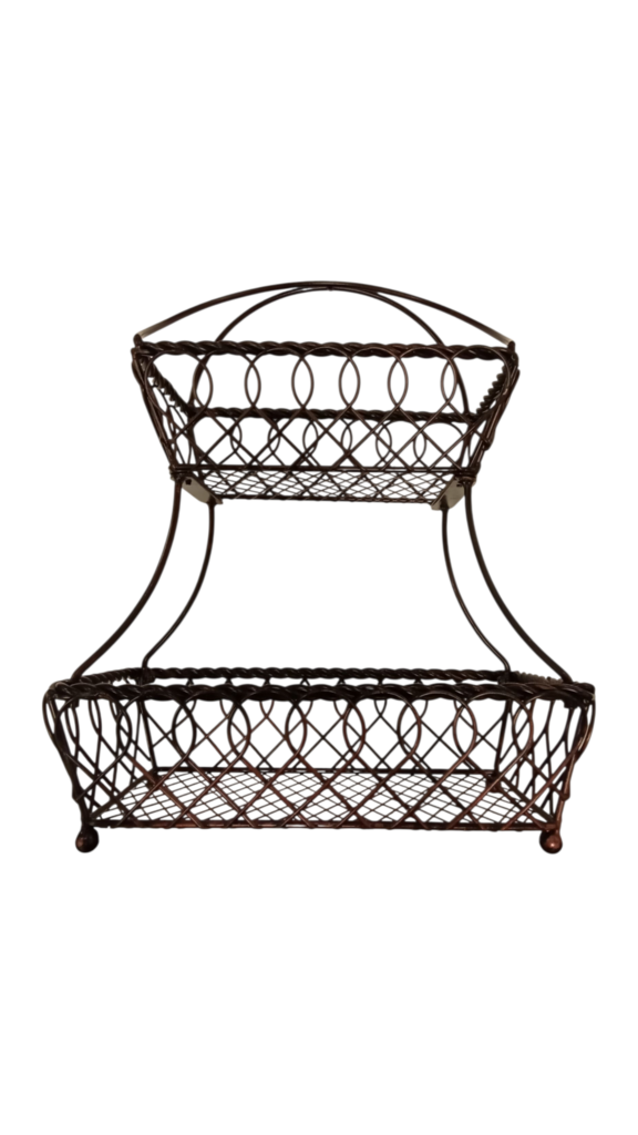 Lattice 2-tier Basket, Decor