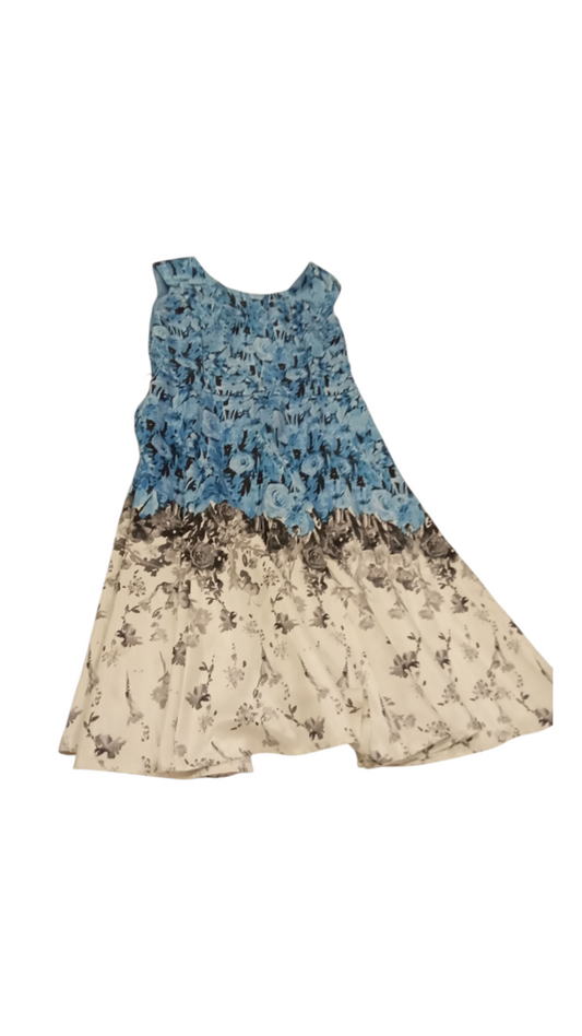 Dress: Blue Roses, Womens, Size: L