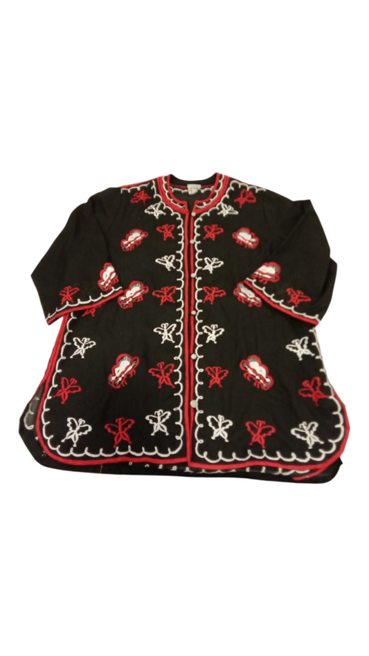 Shirt: Tunic Embroidered, Womens, Size: M