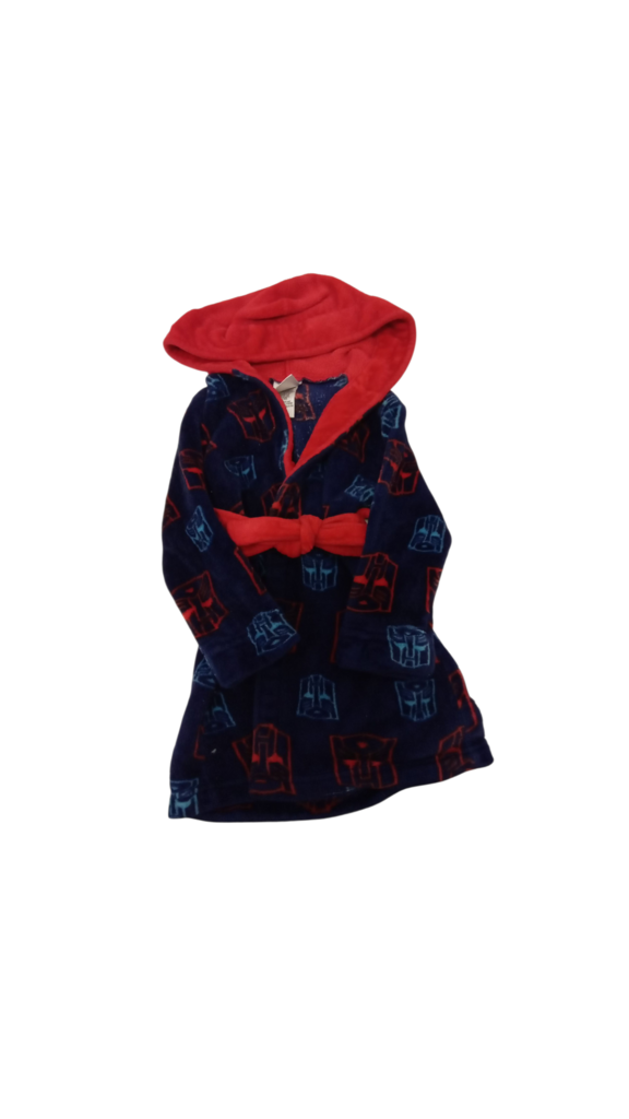 Bath Robe/Red/Blue, Boy, Size: 4t