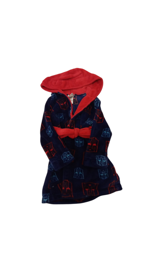 Bath Robe/Red/Blue, Boy, Size: 4t
