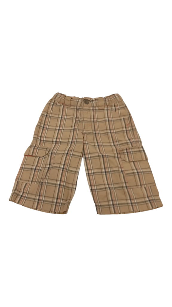 Shorts: Tan Plaid, Boy, Size: 4t