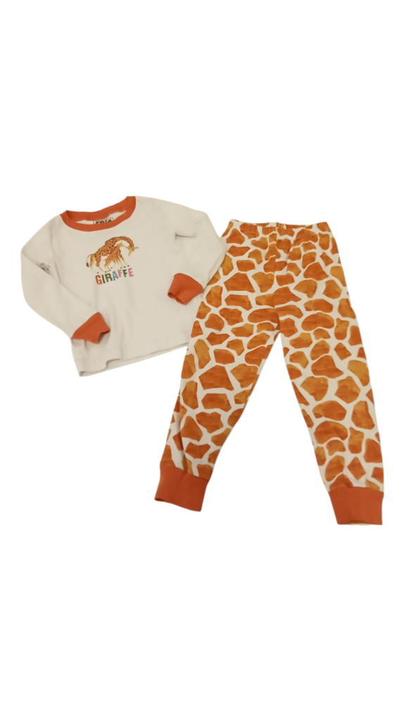 2pc Sleeper: Giraffe, Boy, Size: 3t