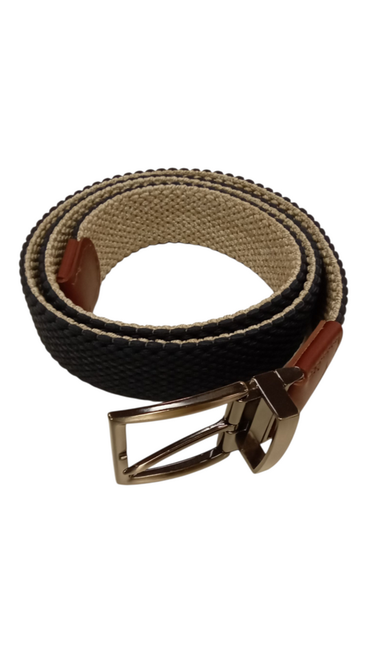 Blue & Beige Reverse Belt