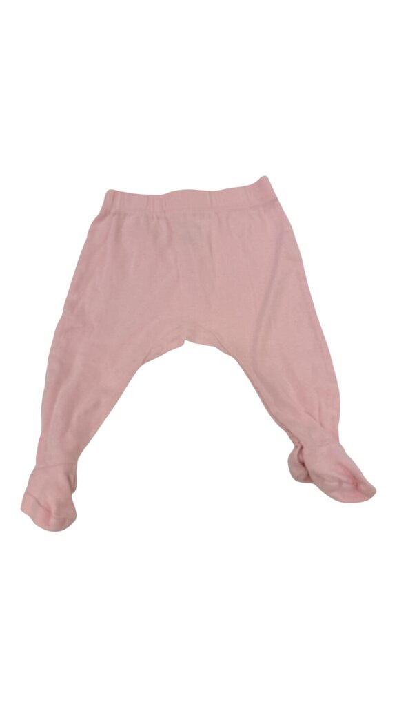 Pants: Pink With Feet, Girl, Size: 0/3m