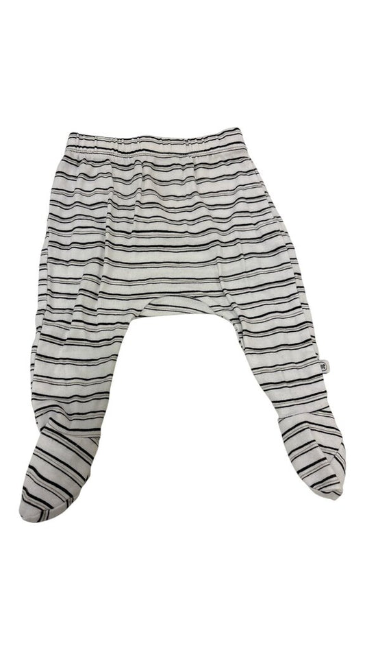 Pants: White Stripes W/ F, Boy, Size: 0/3m