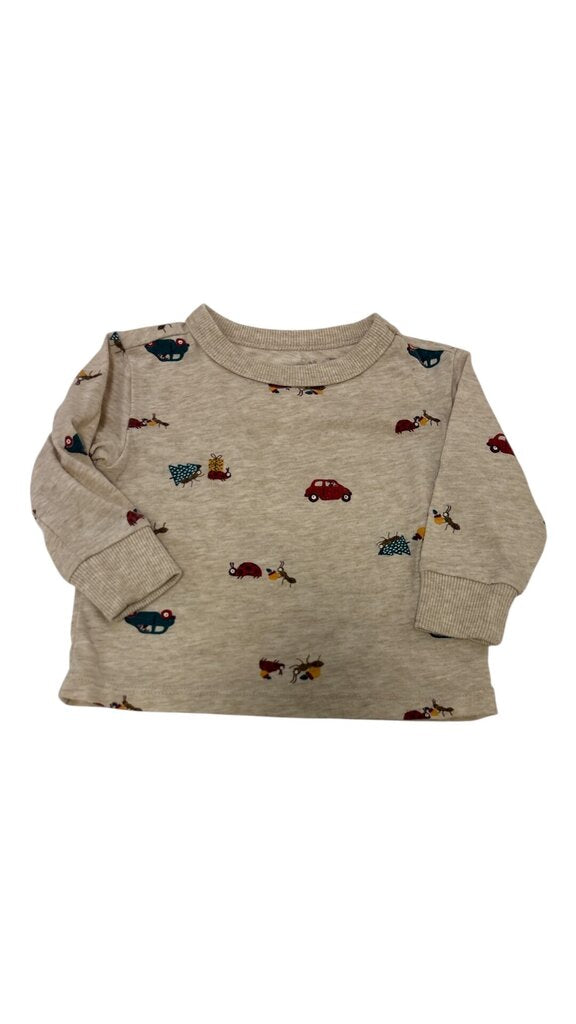 Long Sleeve Shirt:Cars/Bu, Boy, Size: 3/6m