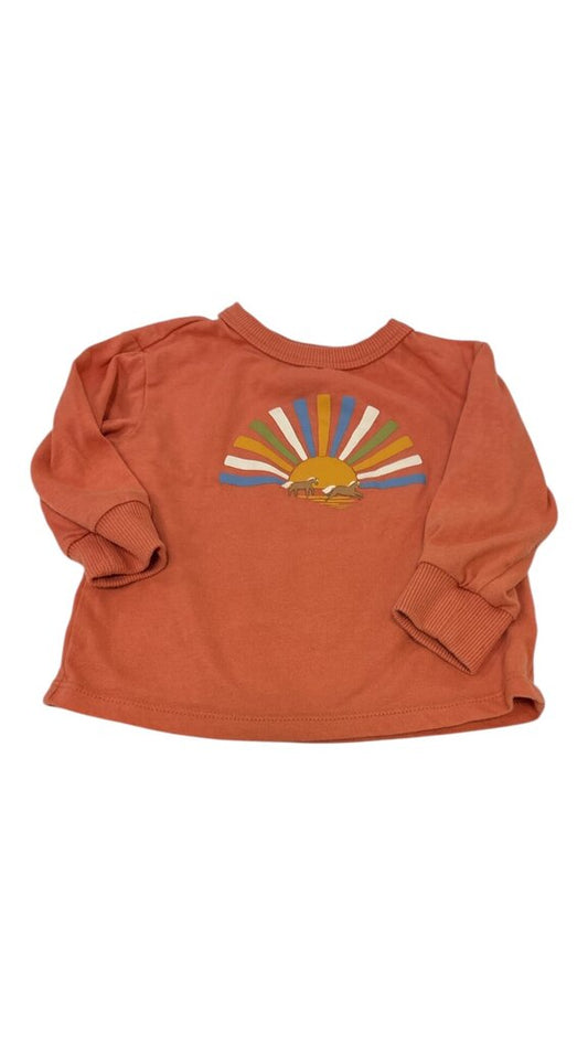 Long Sleeve Shirt:Orange, Boy, Size: 3/6m