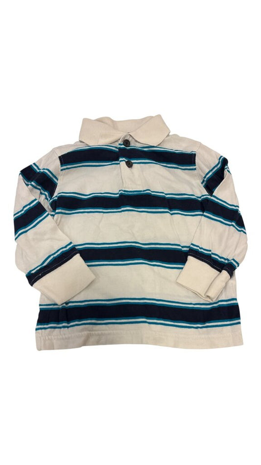 Long Sleeve Shirt:BL Stri, Boy, Size: 2t