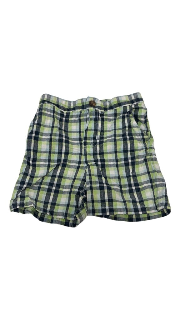 Shorts: Plaid Green/Blue, Boy, Size: 18m