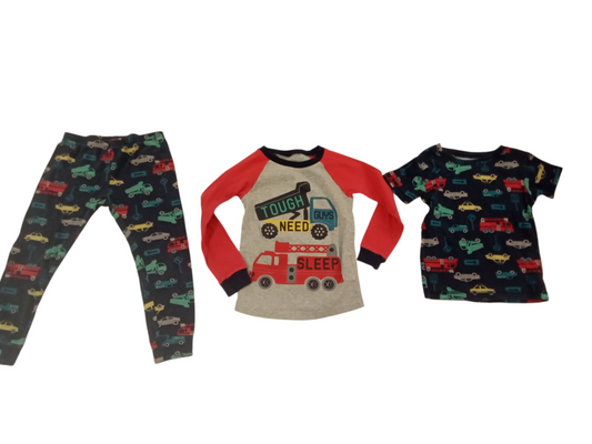 3pc Pajama Set - Cars