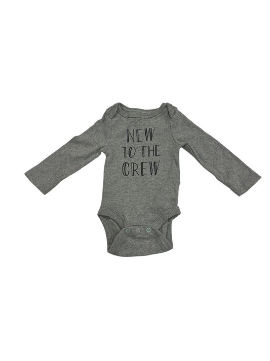 Long Sleeve Onesie - New to the Crew