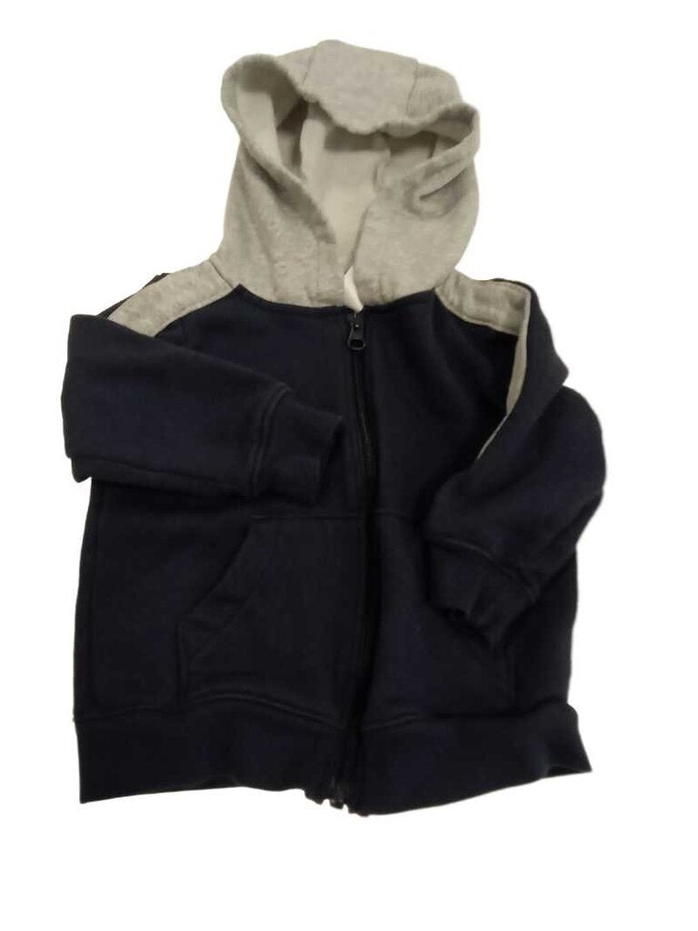 Hoodie: Zip up two tone