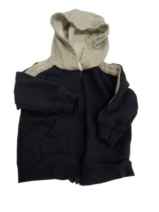 Hoodie: Zip up two tone