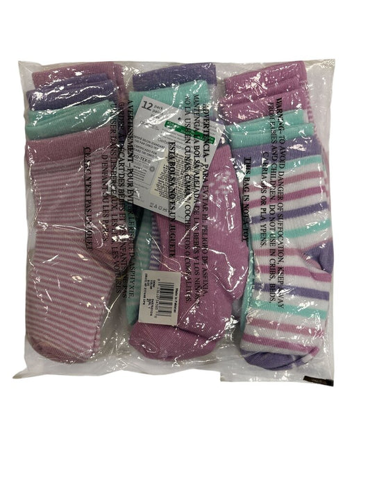 12 Pc Crew Socks