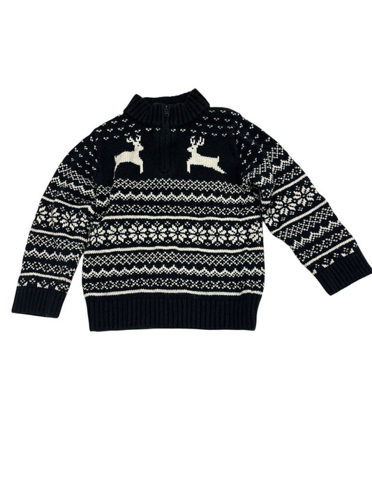 Sweater with Half Zipper