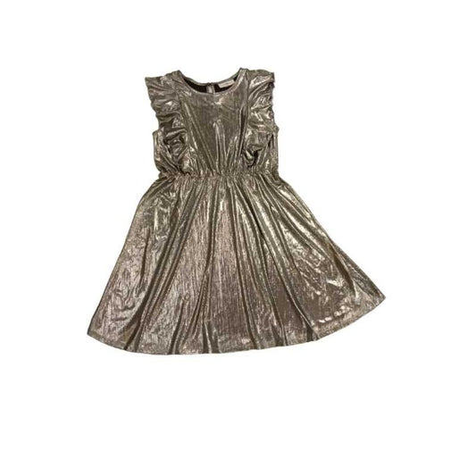 Dress: Ruffle Sleeves Shiny