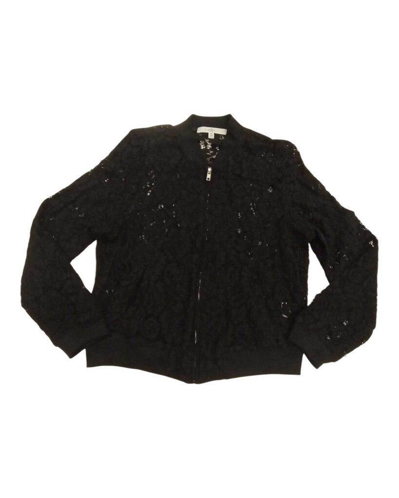 Jacket: Lace Zip-Up Bomber Style