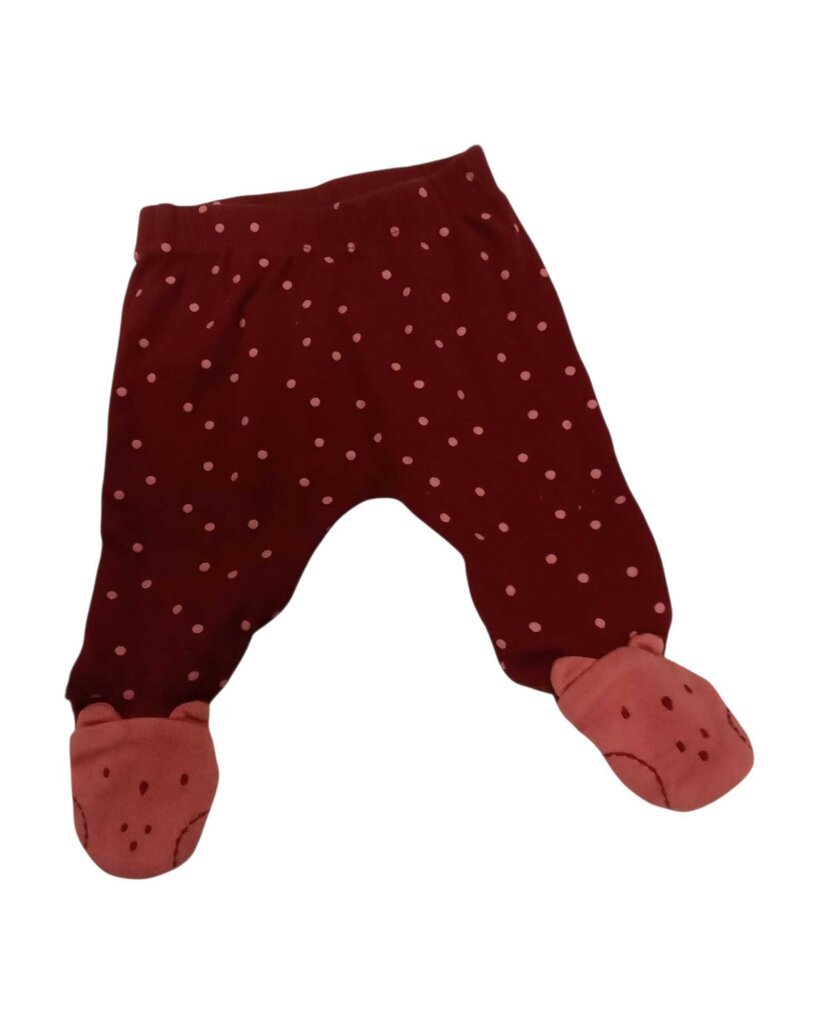 Pants: Pink Dots Animal Feet