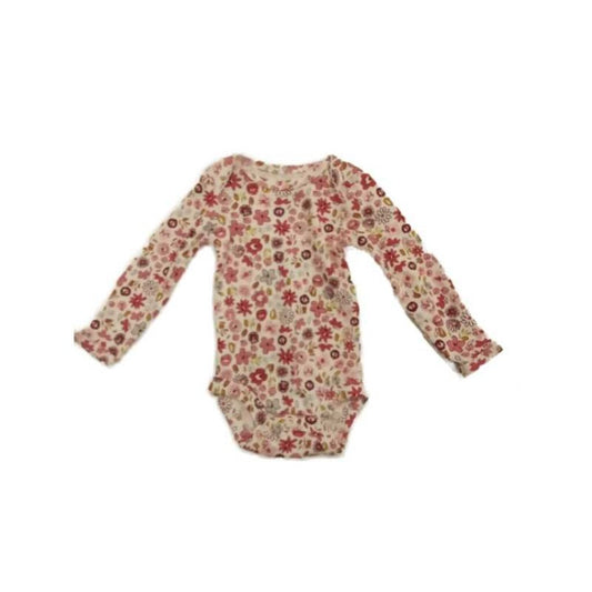 Long Sleeve Onesie - Flowers