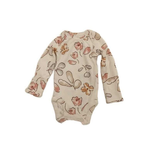 Long Sleeve Onesie - Big Flowers