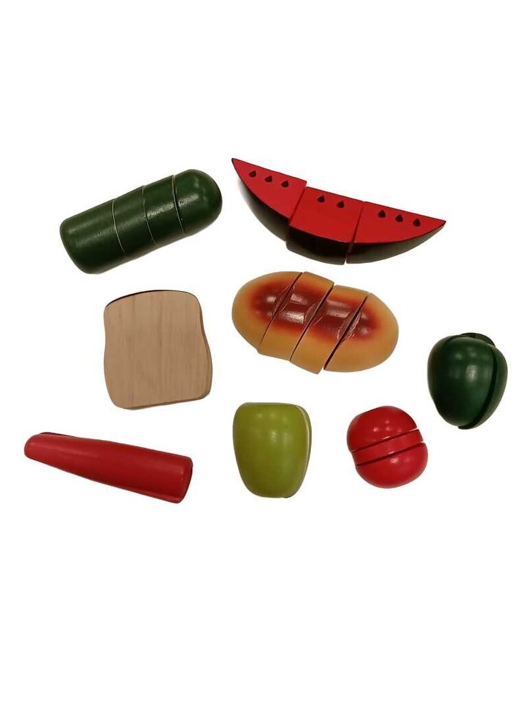 8pc velcro sliceable pretend food